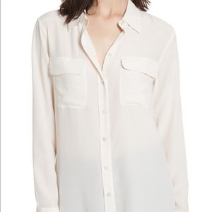 Equipment - Slim Signature Silk Blouse